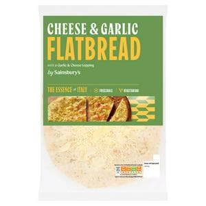 Sainsbury's Cheese & Garlic Flatbread 224g