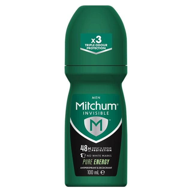 Mitchum Invisible Men 48HR Protection Pure Energy Anti-Perspirant & Deodorant 100ml - gallery image 1