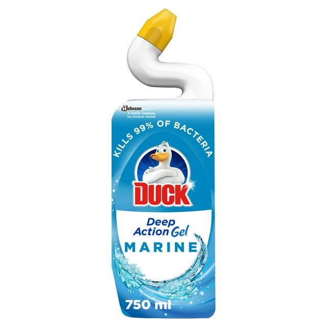 Duck Toilet Cleaner Deep Action Liquid Gel Marine 750ml - gallery image 1