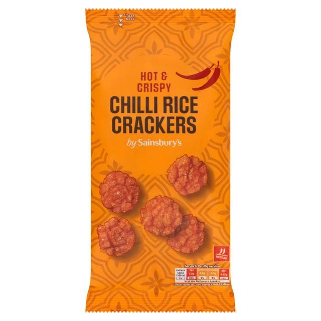 Sainsbury's Chilli Spicy Thai Rice Crackers 125g - gallery image 1
