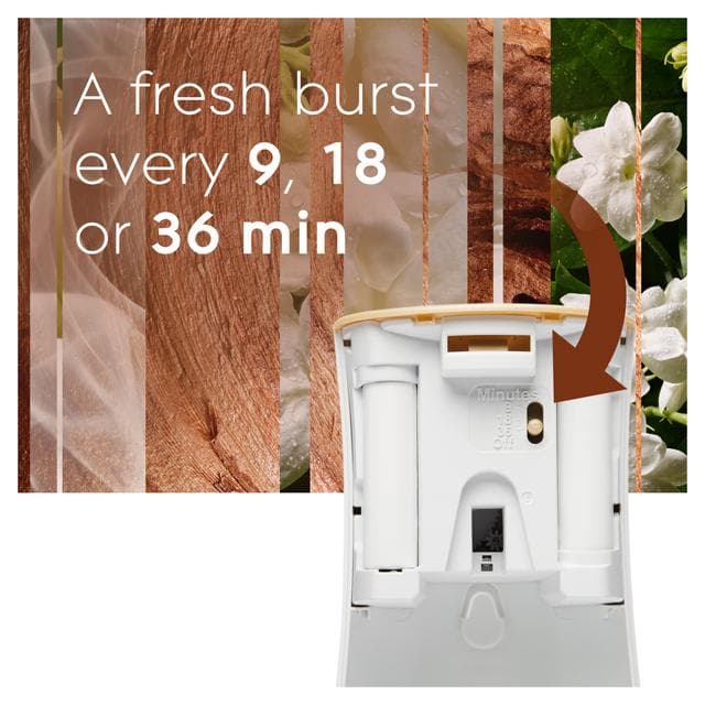 Glade Automatic Spray Holder & Refill Sandalwood & Jasmine Air Freshener 269ml - gallery image 3
