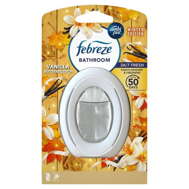 Febreze Bathroom, Continuous Air Freshener Odour Elimination & Prevention, Vanilla Cookie - gallery image 1