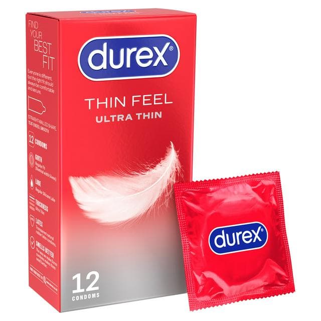 Durex Thin Feel Ultra Thin Condoms x12 - gallery image 1