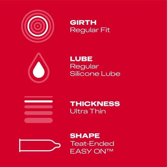 Durex Thin Feel Ultra Thin Condoms x12 - gallery image 3