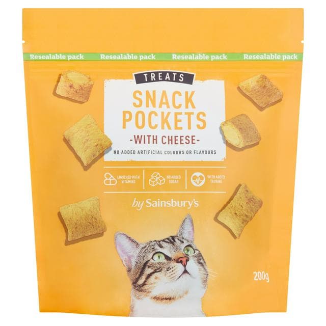 Sainsbury's Treats Snack Pockets with Cheese 200g - gallery image 1