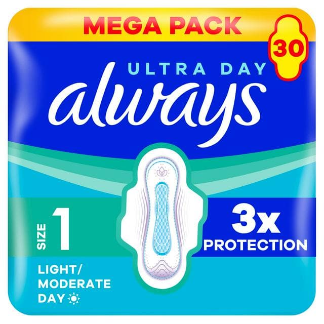 Always Ultra Sanitary Towels Normal with Wings, Size 1 x30 - gallery image 1