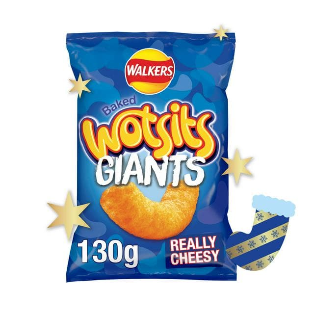 Walkers Wotsits Giants Really Cheesy Sharing Crisps Snacks 130g - gallery image 1