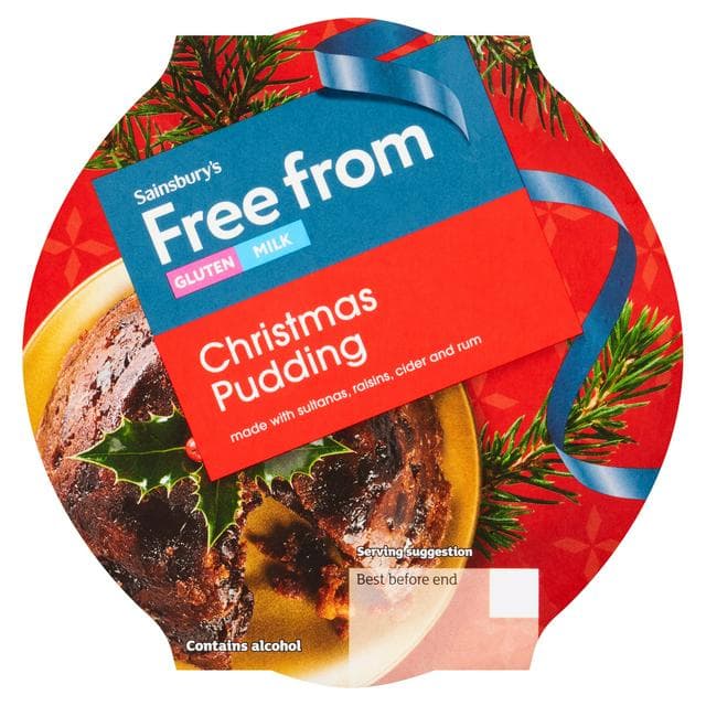 Sainsbury's Free From 400g Christmas Pudding - gallery image 1