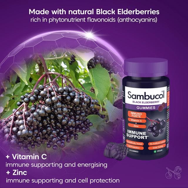 Sambucol Immuno Forte Black Elderberry Gummies x30 - gallery image 4