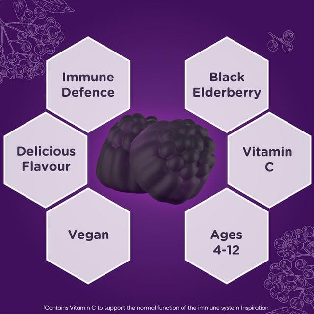 Sambucol Kids Black Elderberry Gummies x30 - gallery image 3