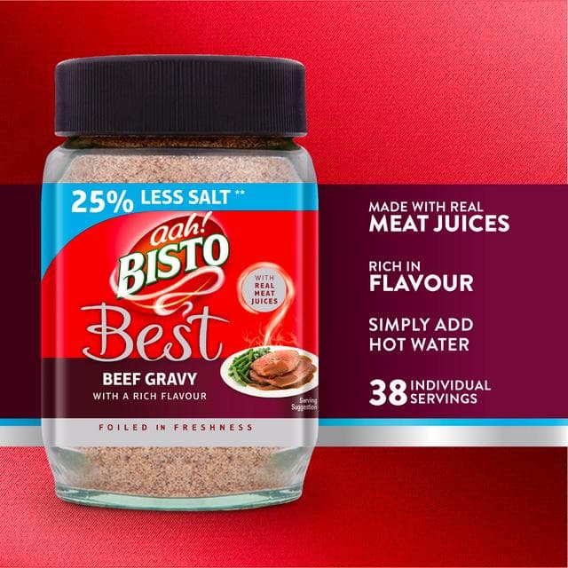 Bisto Best Reduced Salt Beef Gravy Granules 230g - gallery image 2
