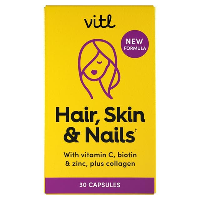 Vitl Hair, Skin & Nails Capsules x30 - gallery image 1