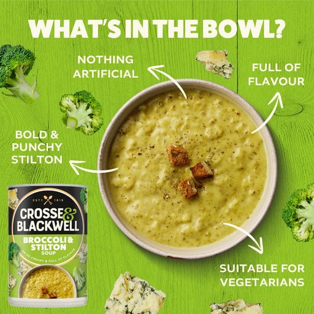 Crosse & Blackwell 400g Broccoli & Stilton Soup - gallery image 2