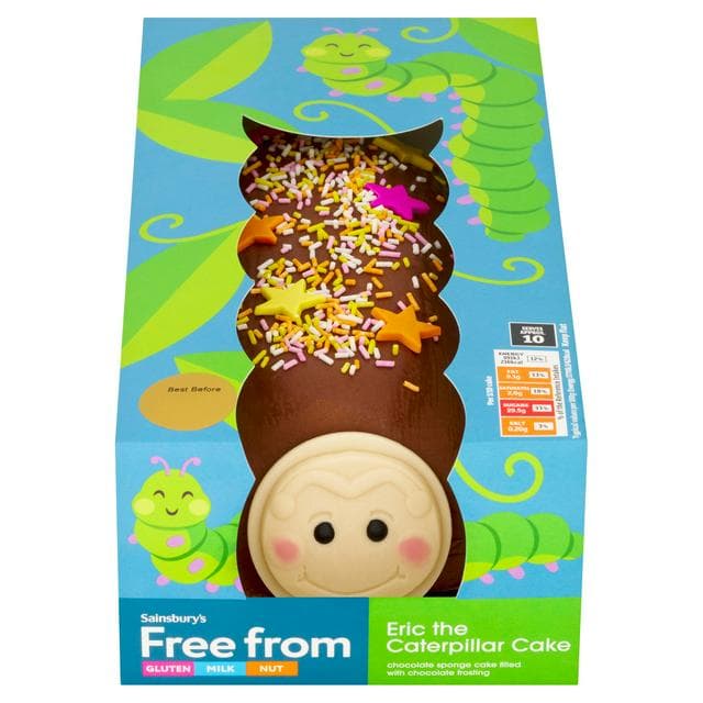 Sainsbury's Free From 557g Eric the Caterpillar Cake - gallery image 1