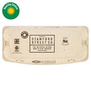 Stamford Street Co. 10 x Mixed Size British Free Range Eggs 536g
