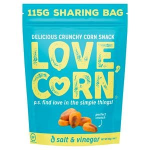 Love Corn Salt & Vinegar Crunchy Corn Snack 115g