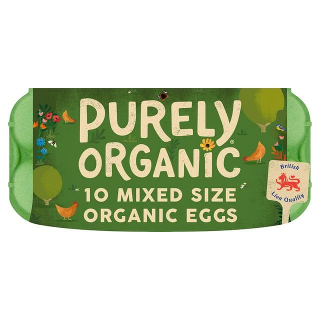 Purely Organic Free Range Eggs x10 540g - gallery image 1