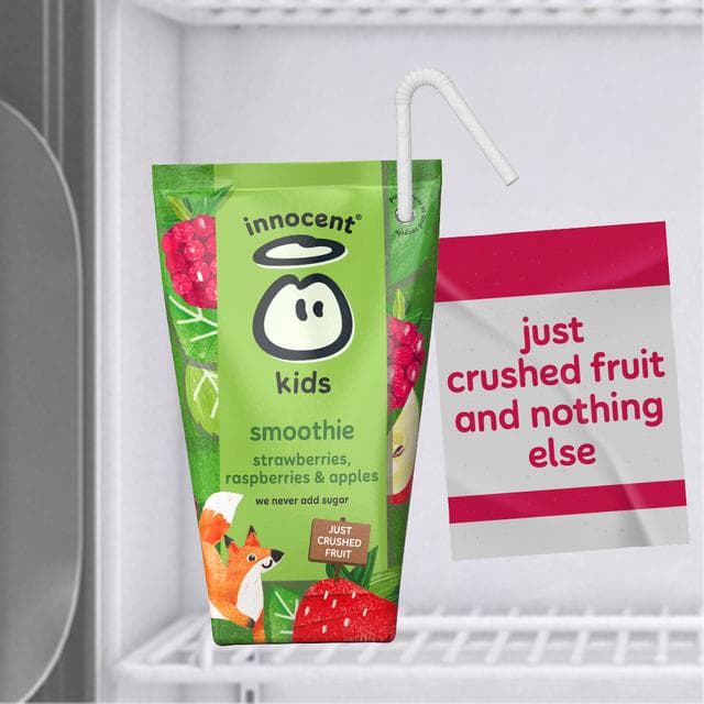 Innocent Kids Strawberries, Raspberries & Apples Smoothies 10 x 150ml - gallery image 4