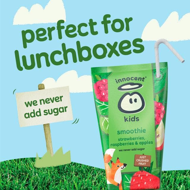 Innocent Kids Strawberries, Raspberries & Apples Smoothies 10 x 150ml - gallery image 5
