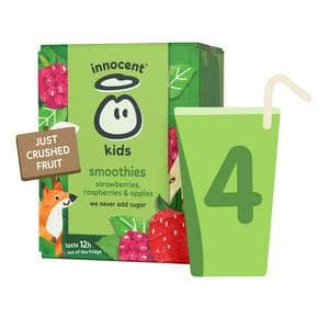 Innocent Kids Strawberries, Raspberries & Apples Smoothies 4 x 150ml