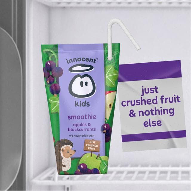 Innocent Kids Apples & Blackcurrants Smoothies 4 x 150ml - gallery image 4