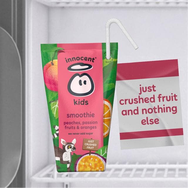 Innocent Kids Peaches, Passion Fruits & Oranges Smoothies 4 x 150ml - gallery image 3