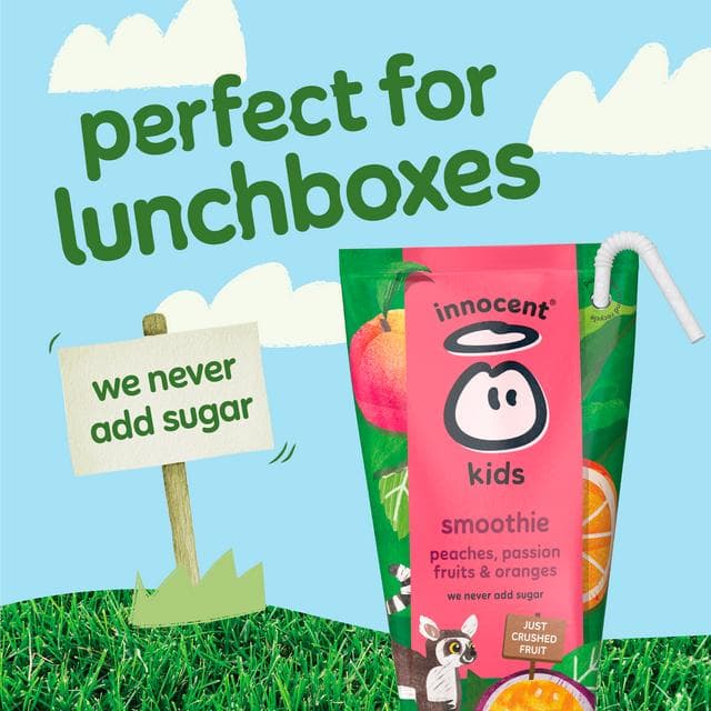 Innocent Kids Peaches, Passion Fruits & Oranges Smoothies 4 x 150ml - gallery image 5