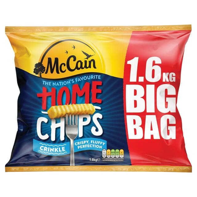 Mccain Home Chips Chips Crinkle 1.6kg - gallery image 1