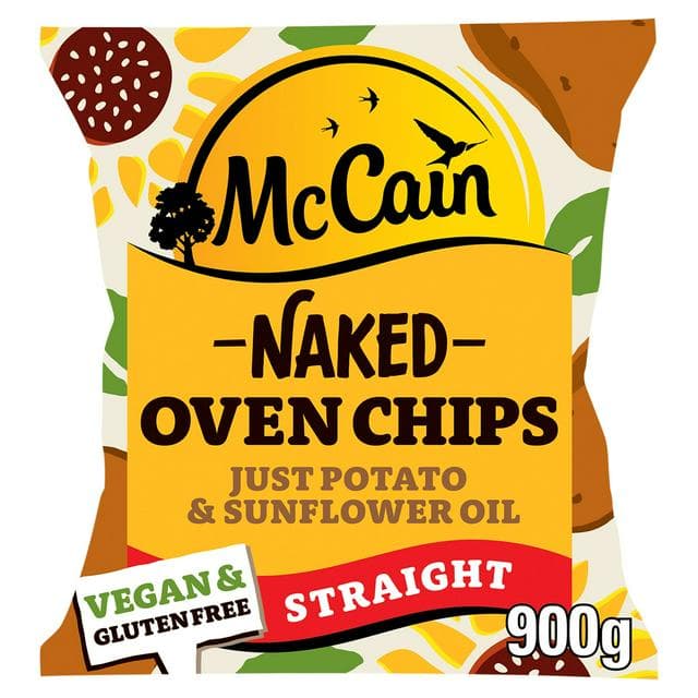 Mccain Naked Oven Chips Straight 900g - gallery image 1