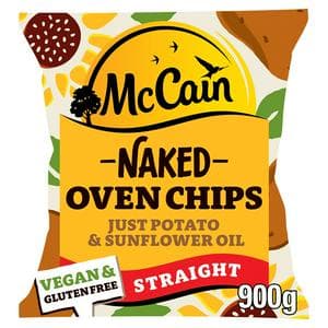 Mccain Naked Oven Chips Straight 900g