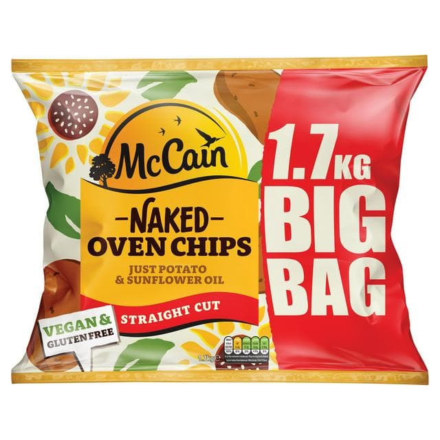 Mccain Naked Oven Chips Straight 1.7kg - gallery image 1