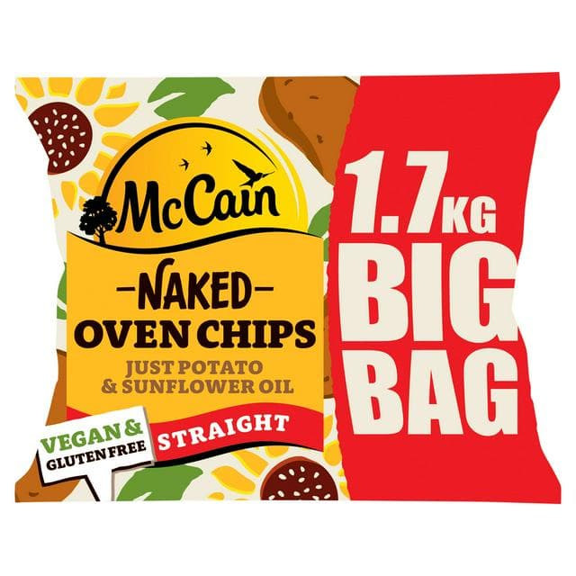 Mccain Naked Oven Chips Straight 1.7kg - gallery image 1