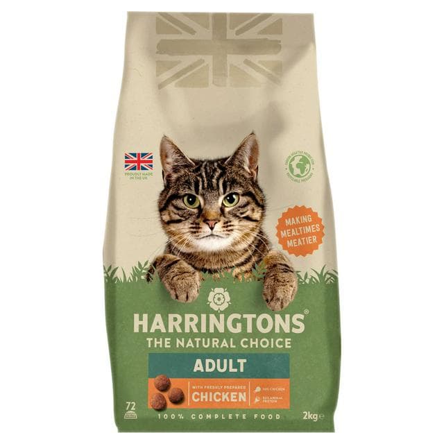 Harringtons Chicken Dry Adult Cat Food 2kg - gallery image 1