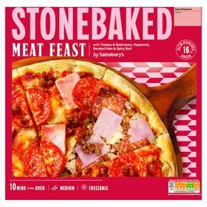 Sainsbury's 305g Meat Feast Stonebaked Pizza