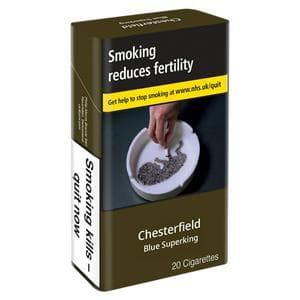Chesterfield Blue Superking Cigarettes x20