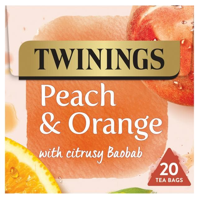 Twinings Peach & Orange Fruit Tea, 20 Tea Bags - gallery image 1