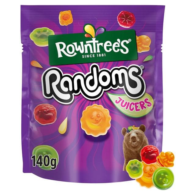 Rowntrees Randoms Juicers Sweets Sharing Bag 140g - gallery image 1