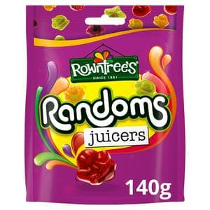 Rowntrees Randoms Juicers Sweets Sharing Bag 140g