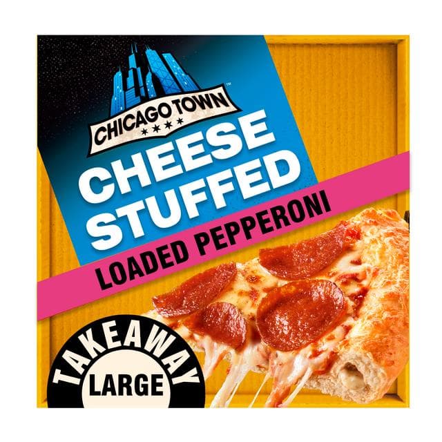 Chicago Town Takeaway Large Cheesy Stuffed Pepperoni Pizza 640g - gallery image 4