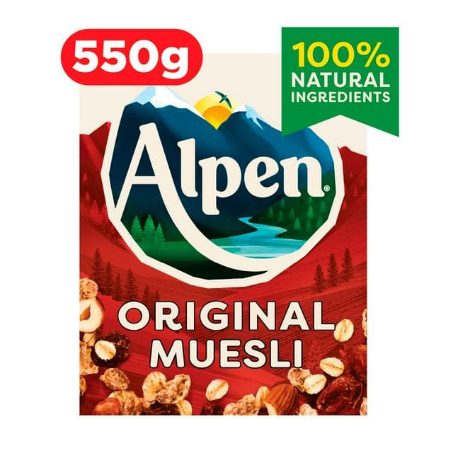 Alpen Original Muesli Breakfast Cereal 550g - gallery image 1