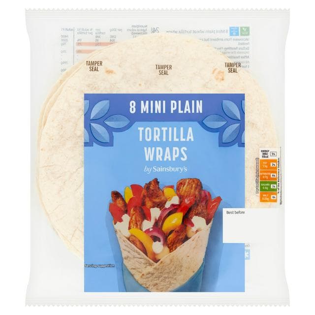 Sainsbury's Mini Tortilla Wraps x8 - gallery image 1