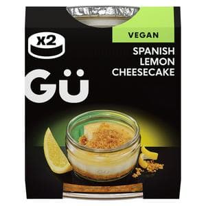 Gü Plant Spanish Lemon Cheesecakes Dessert 2 x 92g