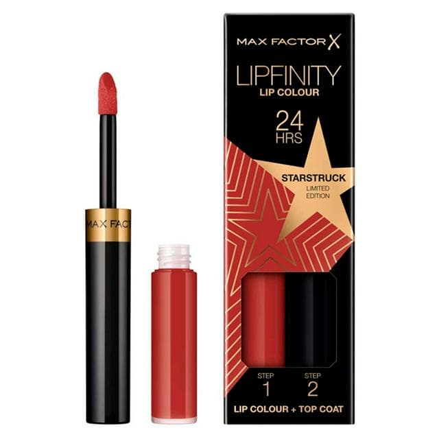 Max Factor Lipfinity 2-Step Long-Lasting Lipstick Rising Stars Collection 90 Starstruck 5g - gallery image 1