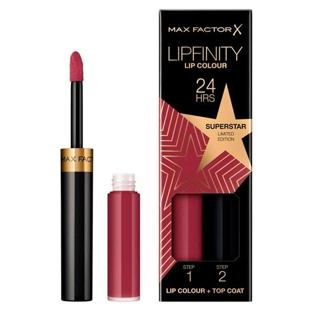 Max Factor Lipfinity 2-Step Long-Lasting Lipstick Rising Stars Collection 86 Superstar 5g - gallery image 1
