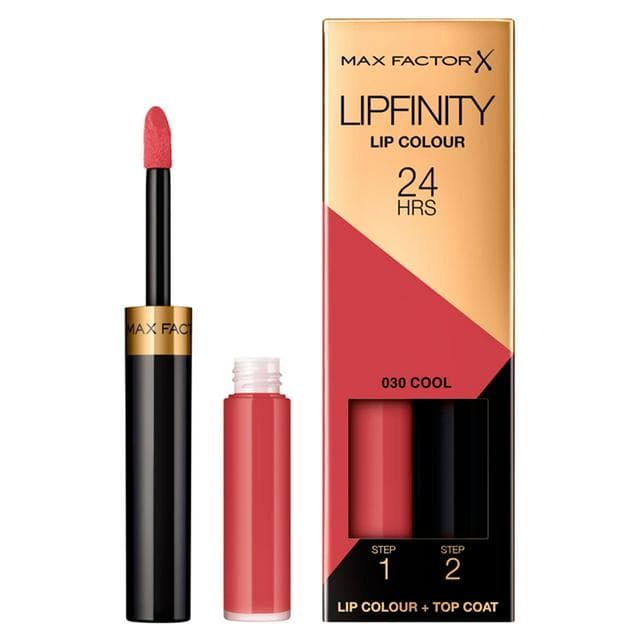 Max Factor Lipfinity Lip Colour Lipstick, 2-step Long Lasting, 030 Cool - gallery image 1