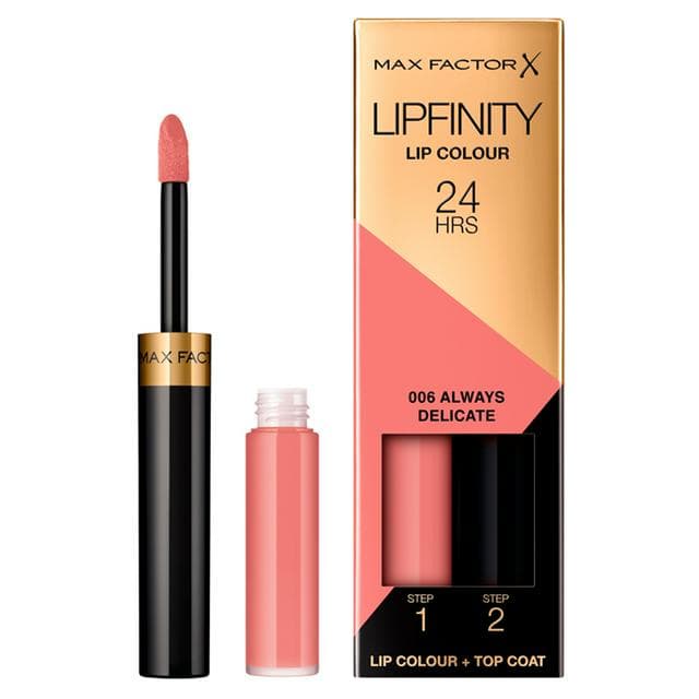 Max Factor Lipfinity 2-Step Long-Lasting Lipstick 006 Always Delicate 5g - gallery image 1