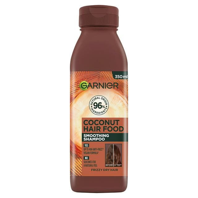 Garnier Ultimate Blends Smoothing Hair Food Coconut Shampoo for Curly Hair 350ml - gallery image 1