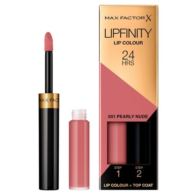 Max Factor Lipfinity 2-Step Long-Lasting Lipstick 001 Pearly Nude 5g - gallery image 1