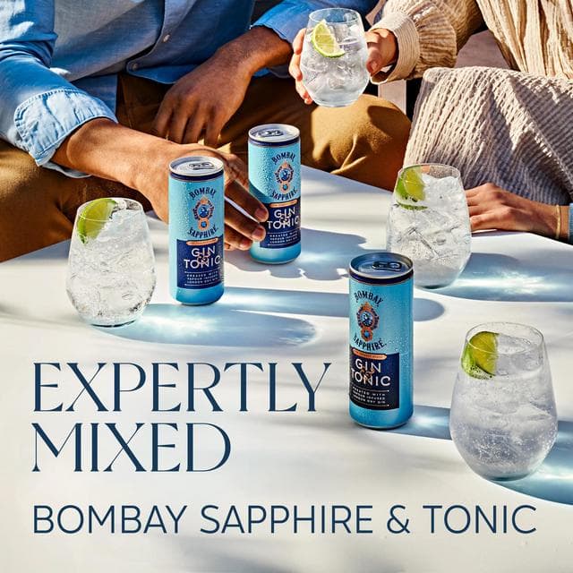 Bombay Sapphire Gin & Tonic Premix Cocktail 25cl - gallery image 2