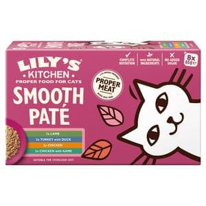 Lily’s Kitchen 8 x 85g Smooth Pate Complete Selection Adult Cat Food